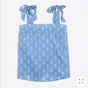 J. Crew Printed Tie-Shoulder Cami Top